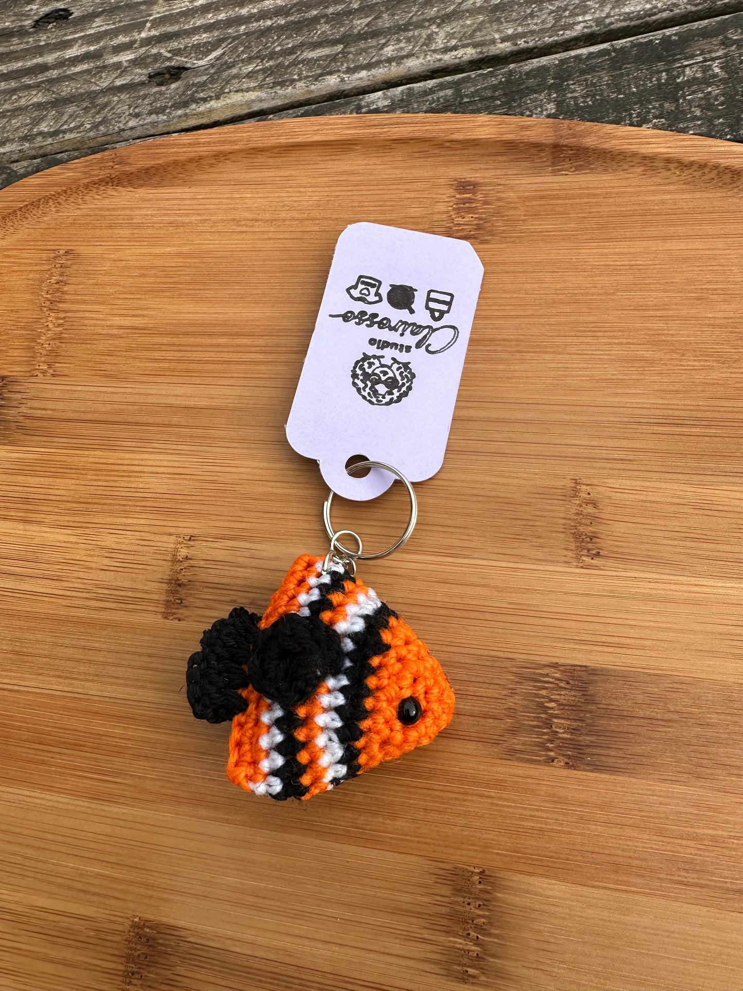 Porte clé poisson crochet