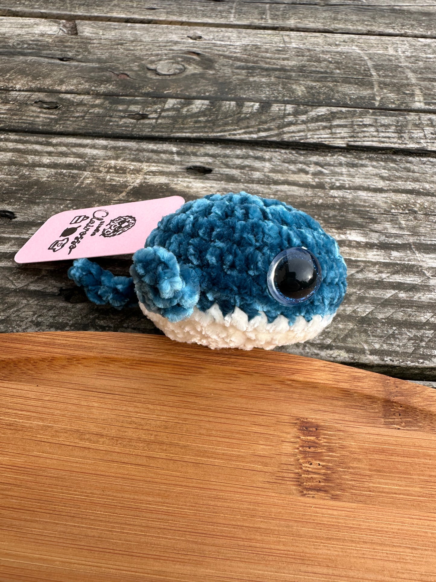 Porte clé baleine crochet