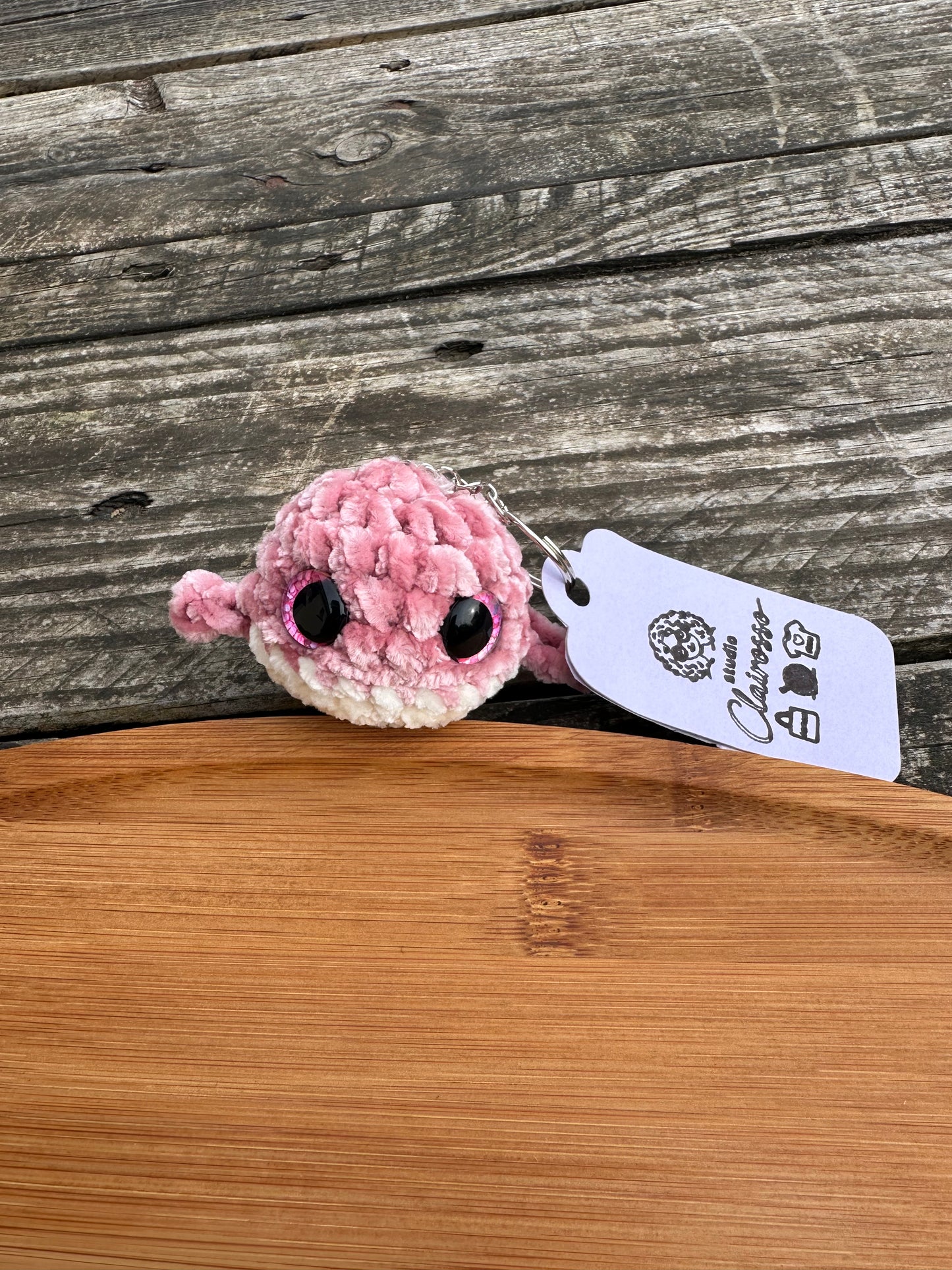 Porte clé petite baleine crochet
