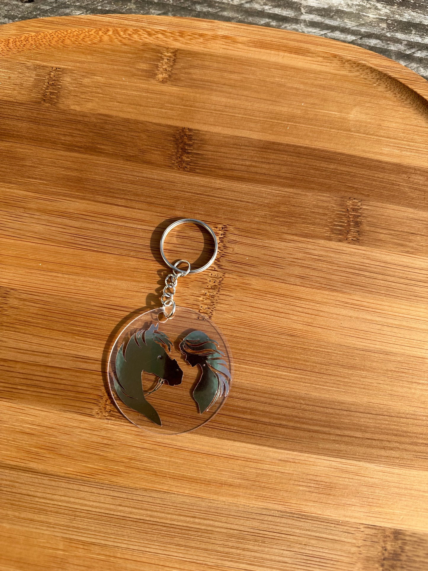 Porte clé cheval brillant