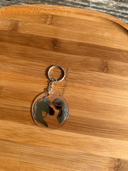 Porte clé cheval brillant