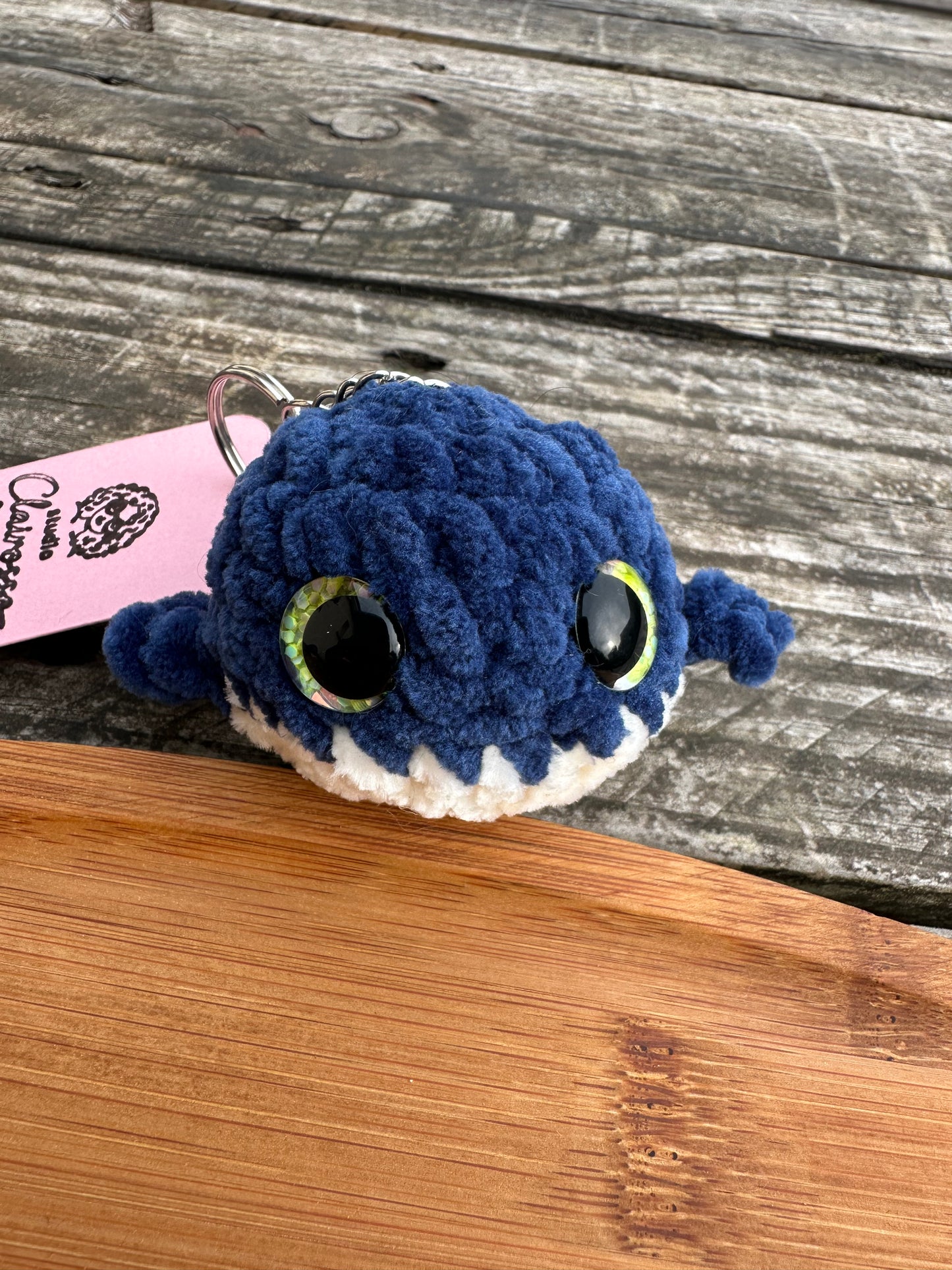 Porte clé baleine crochet