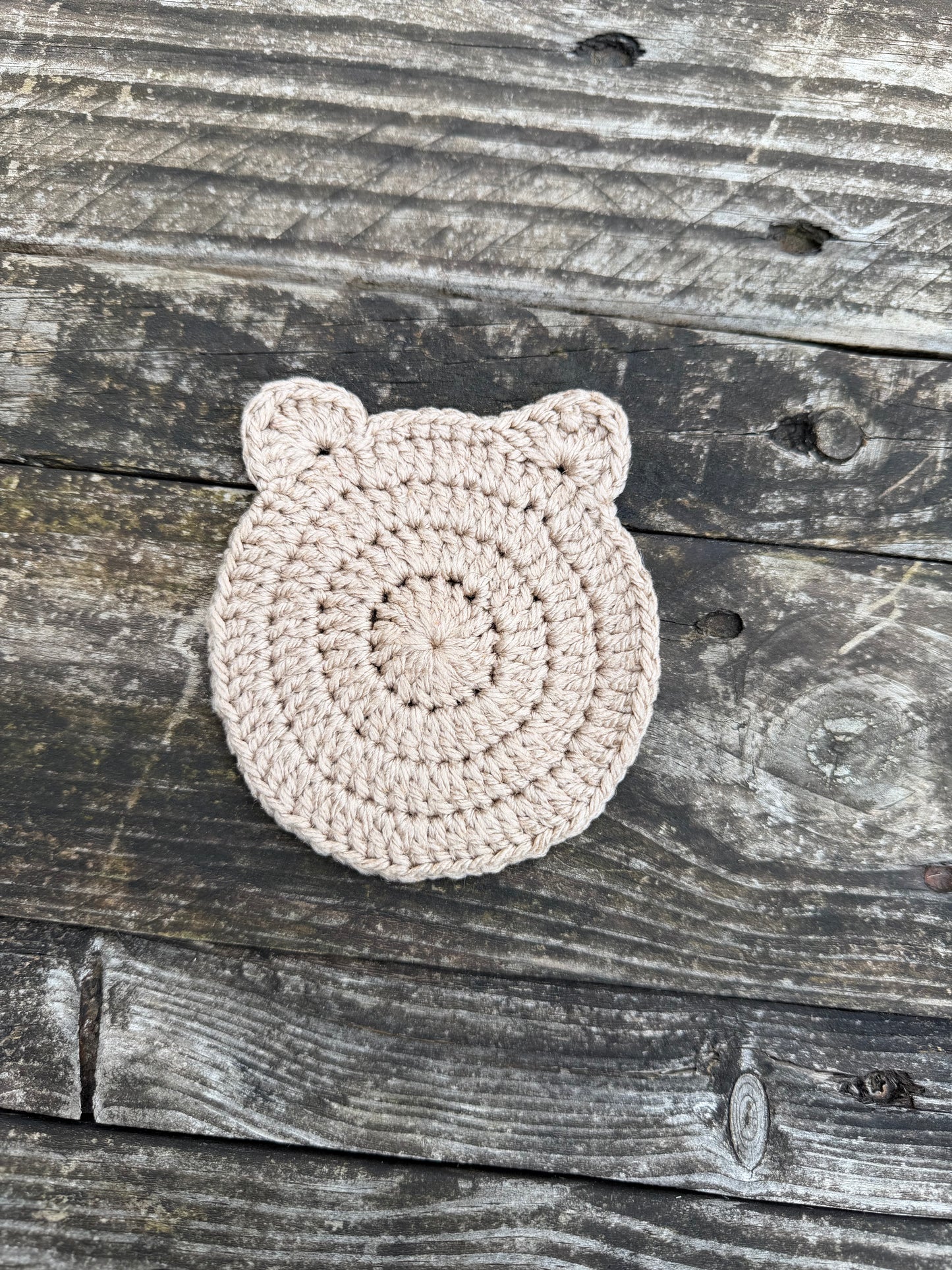 Sous verre oreille d’ours crochet