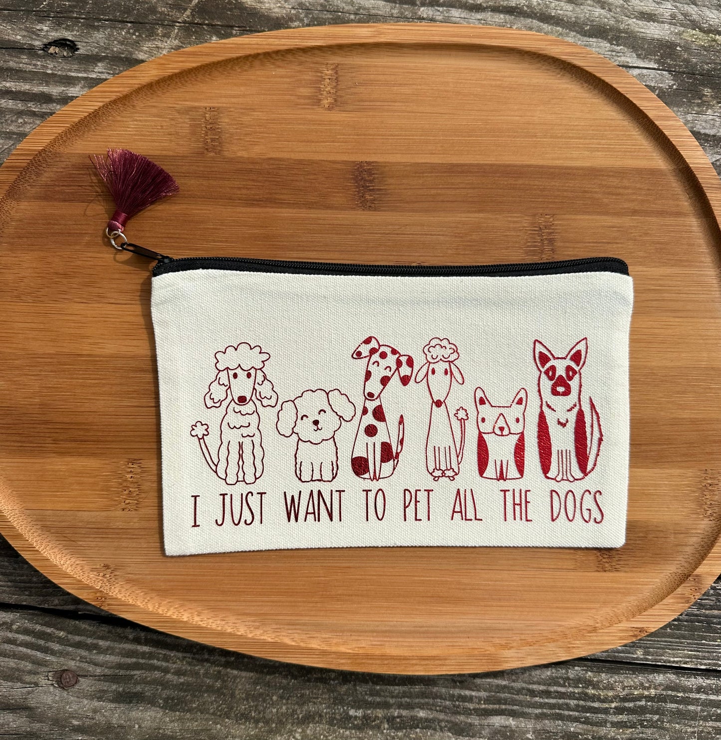 Pochette M thème chien