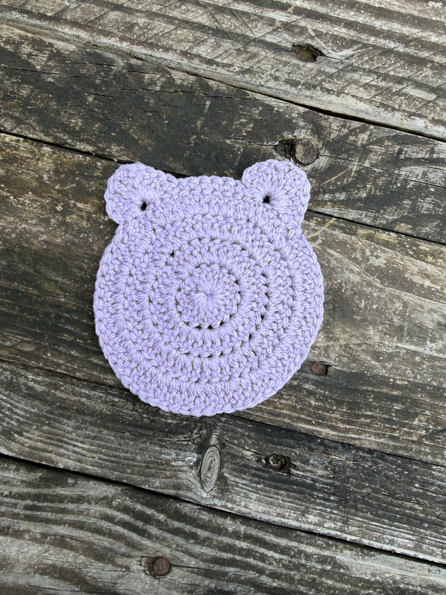 Sous verre oreille d’ours crochet