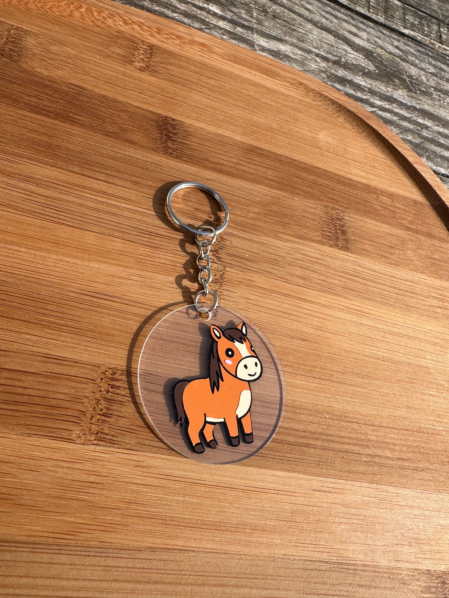 Porte clé cheval kawai