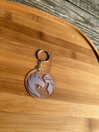 Porte clé cheval brillant