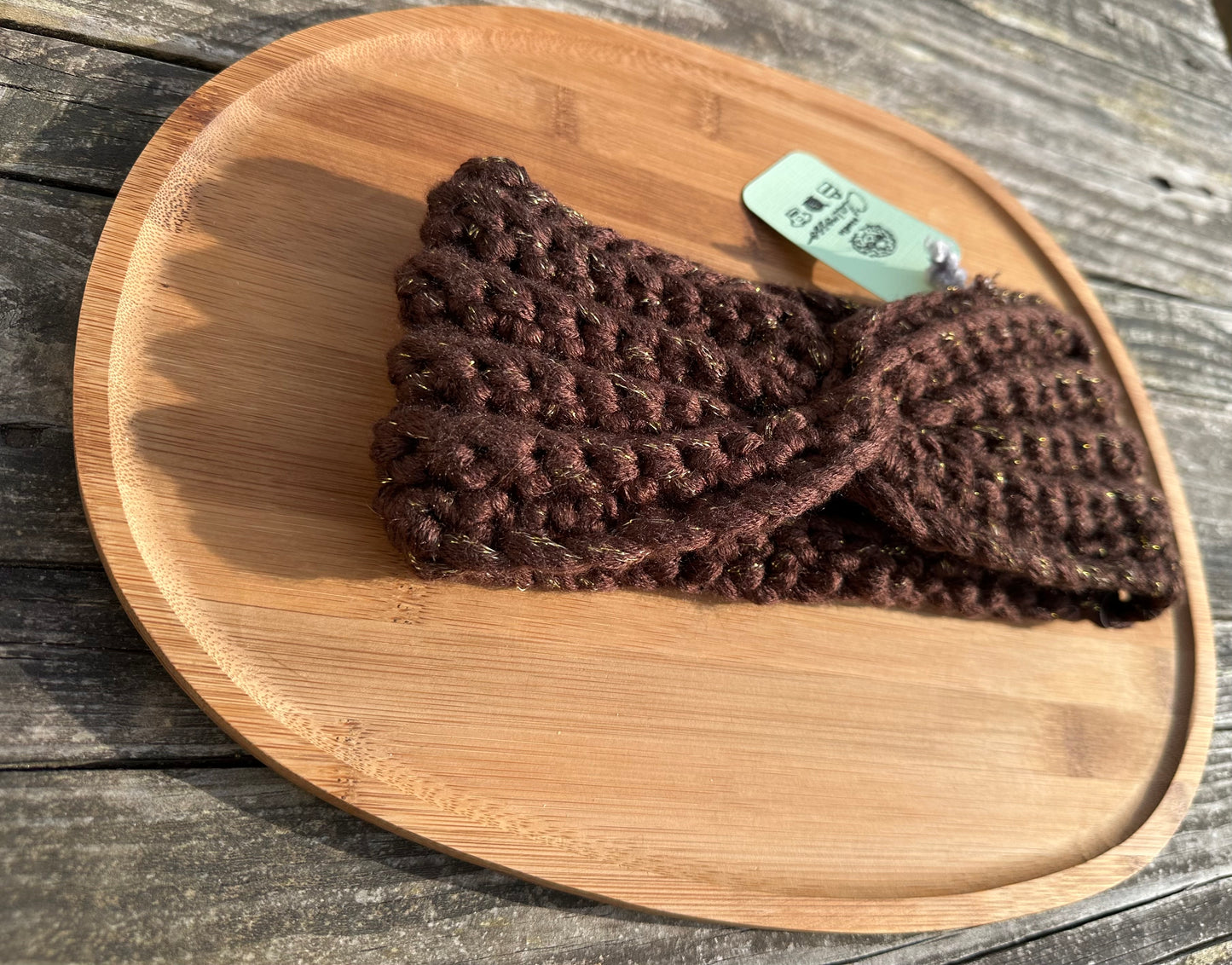 Bandeau oreille avec noeud en décoration crochet