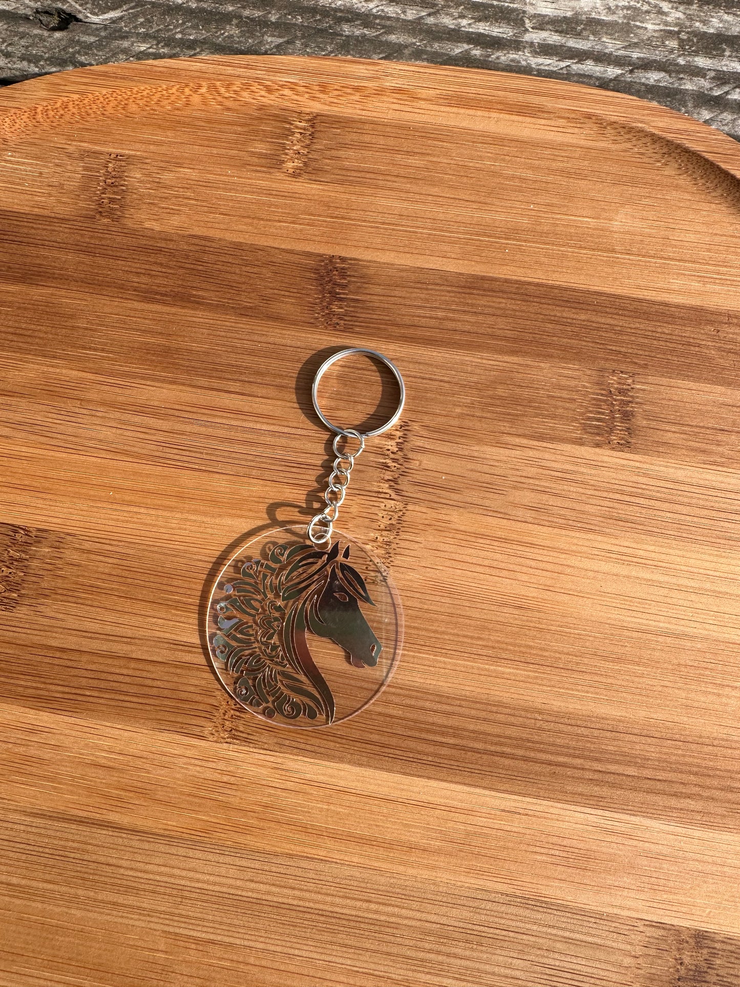 Porte clé cheval brillant