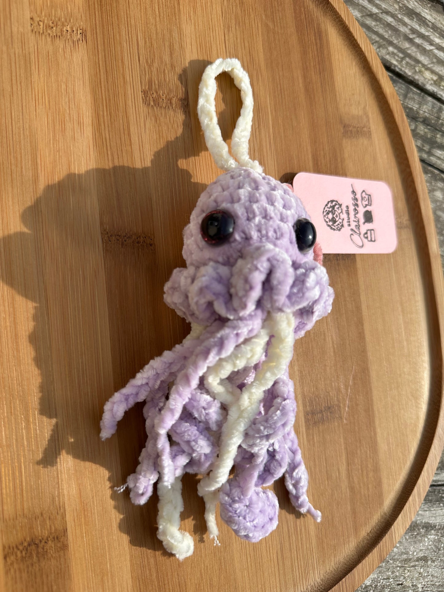 Suspension poulpe tentacules S crochet