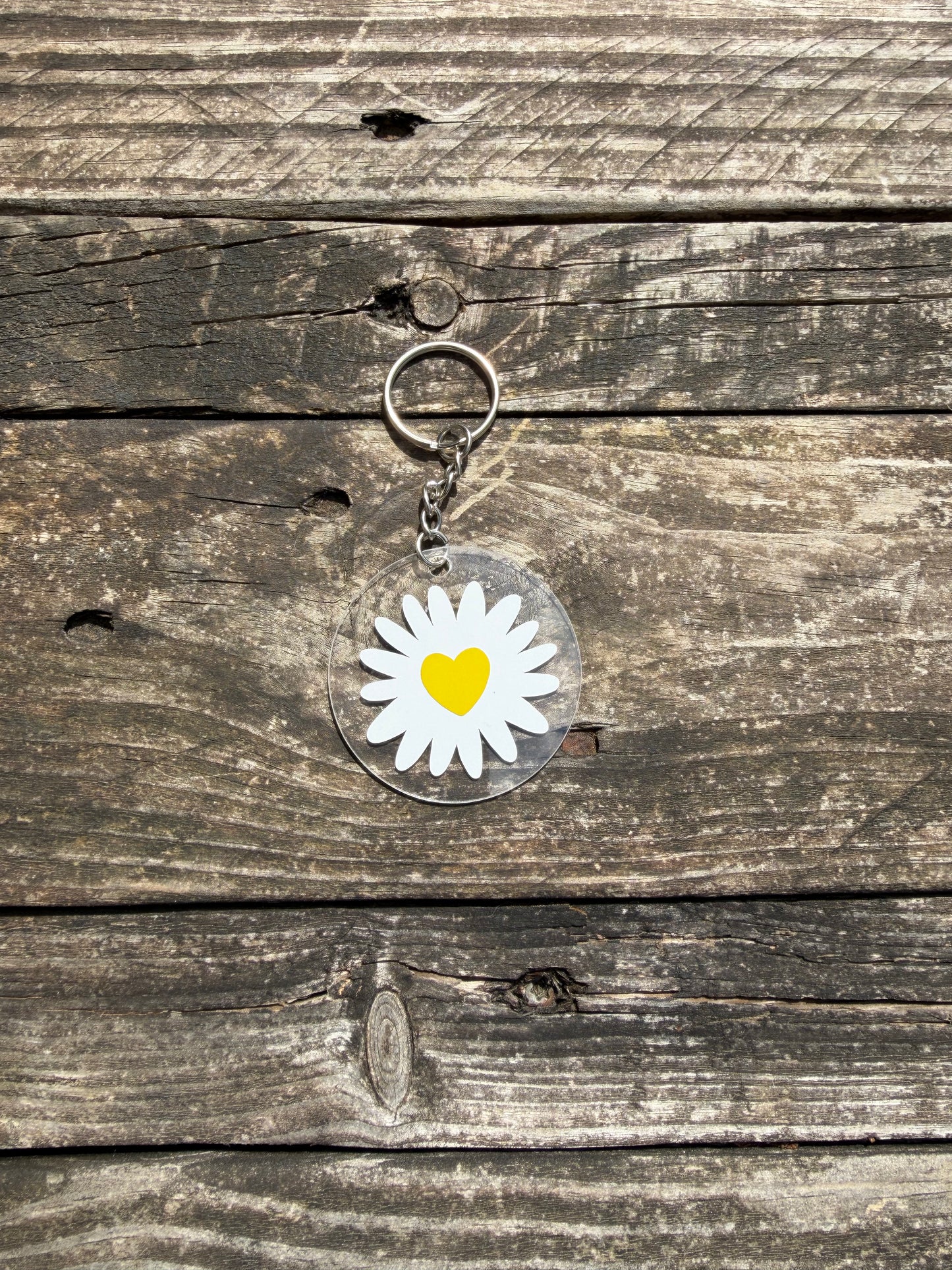 Porte clé Plexi fleur