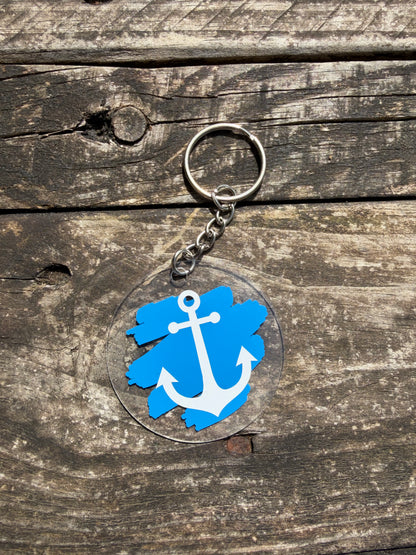 Porte clé sur le thème de la mer