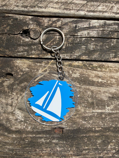 Porte clé sur le thème de la mer